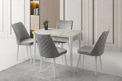 Tekno Venedik MDF Açılır Mutfak Masa Sandalye Takımı 60x100 