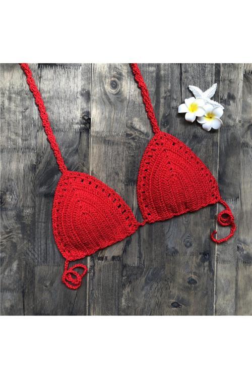 Tığ Örgü Bikini Üstü