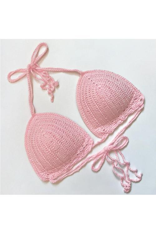 Tığ Örgü Bikini Üstü