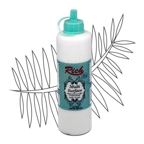 Multi Surface Her Yüzey İçin Akrilik Boya 500 cc. 2102 ANTİK BEYAZ