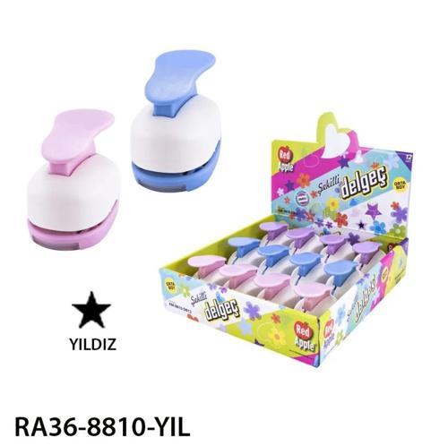 Orta Boy Şekilli Delgeç Şekilgeç 1'' (2.5 cm.) YILDIZ