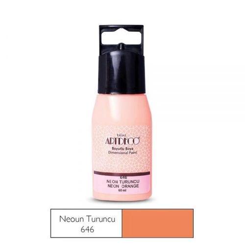 Neon Boyutlu Boya 60 ml. 646 NEON TURUNCU