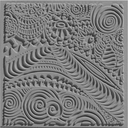 Texture Plate Silikon Polimer Kil Desen ve Doku Kalıbı 9x9 cm. FREESTYLE