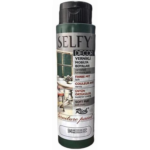 Selfy Decor Vernikli Boya 500 cc 5848 AMSTERDAM GREEN