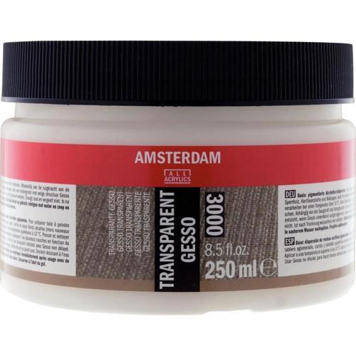 Amsterdam 3000 Transparan Şeffaf Gesso 250 ml.