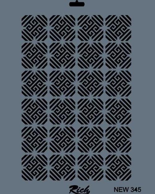 Stencil Boyama Şablonu 25x35 cm. NEW-345