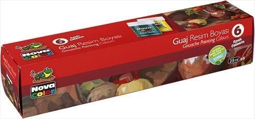 Guaj Boya Seti 6 Renk x 30 cc. Şişe