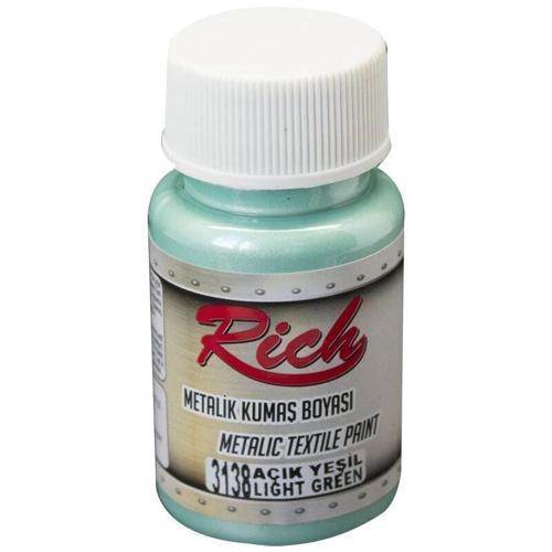 Metalik Kumaş Boyası 50 cc. 3138 AÇIK YEŞİL