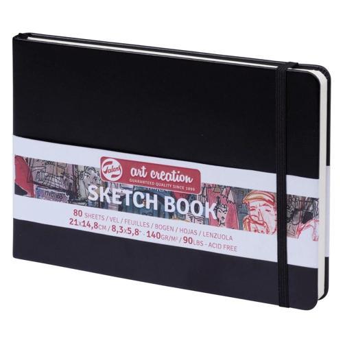 Art Creation Sketchbook Sert Kapak Eskiz Çizim Defteri 140 gr. 15x21 cm. 80 yp. SİYAH