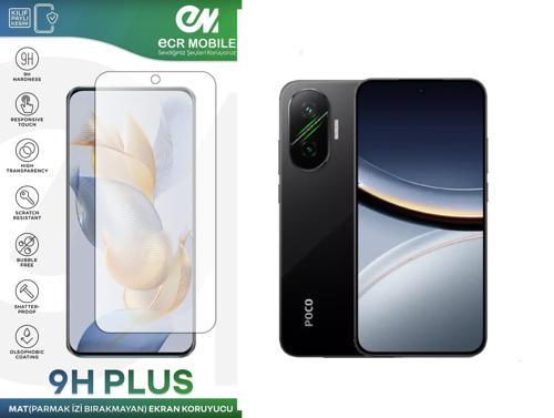 Poco F7 5G ile Uyumlu Mat 9H Nano Ekran Koruyucu Parmak İzi Bırakmaz