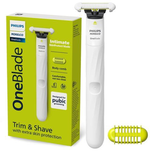 Norelco OneBlade Unisex Samimi Kasık ve Kişisel Vücut Bakım ve Düzeltici, QP1924/70