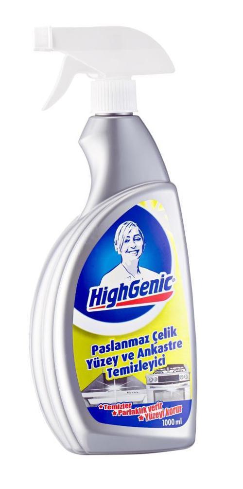 Highgenic Paslanmaz Çelik ve Ankastre Yüzey Temizleyici, Parlatıcı, Koruyucu 750ml
