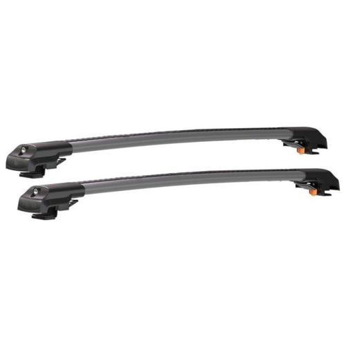 Hyundai Santa Fe SUV CM (2007-2012) için Ara Atkı / Araç Üstü Kilitlenebilir Taşıma Barları - 2li Bar - Gri