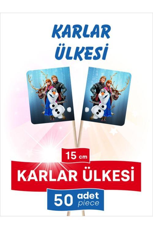 15 Cm, 50 Adet - Karlar Ülkesi Çizgi Film Kahramanları