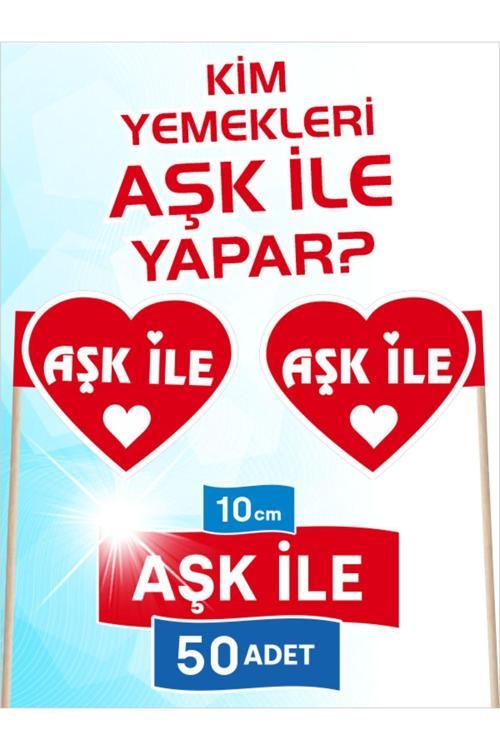 10 Cm, 50 Adet - Aşk Ile