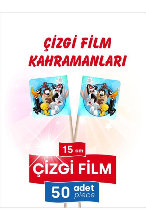 15 Cm, 50 Adet - Çizgi Film Kahramanları Tom Ve Jerry, Ducky Duck Vb