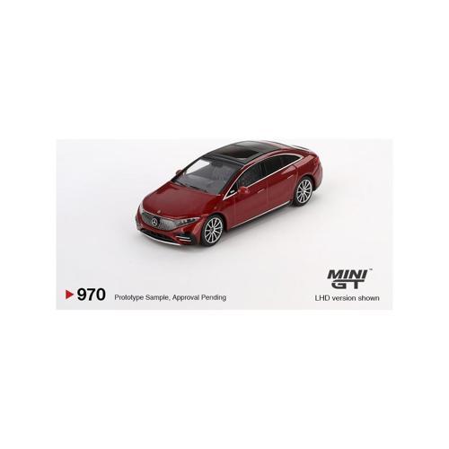 MINI GT Mercedes Benz EQS 580 4 Matic  Red Metallic