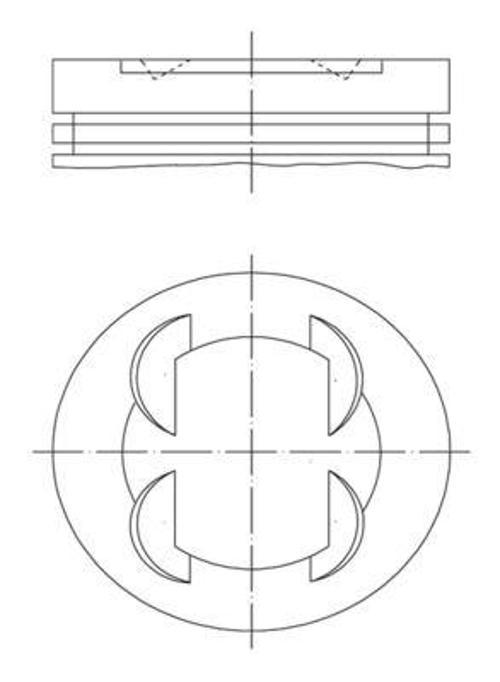 PISTON SEGMAN 86.4 MM BMW S50 B32 E36 M3 3.2 11251404821 1405264