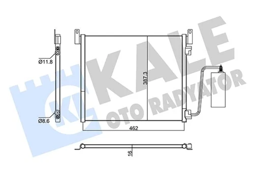 KONDENSER OPEL SIGNUM-VECTRA C GTS 1850117 12775542 12805059 13106817