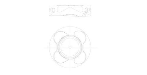 PISTON SEGMAN 84MM STD BMW M57 N2 E53 E60 E90 E65 E83 E70 E71 E72 11257792745 11257792746