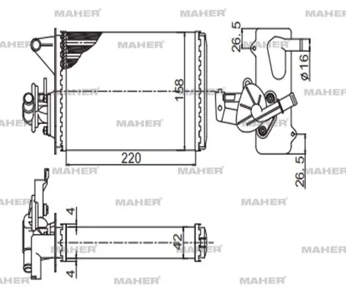 RADYATÖR KALORİFER UNO 70 1994-2000 MEKANİK 5955358