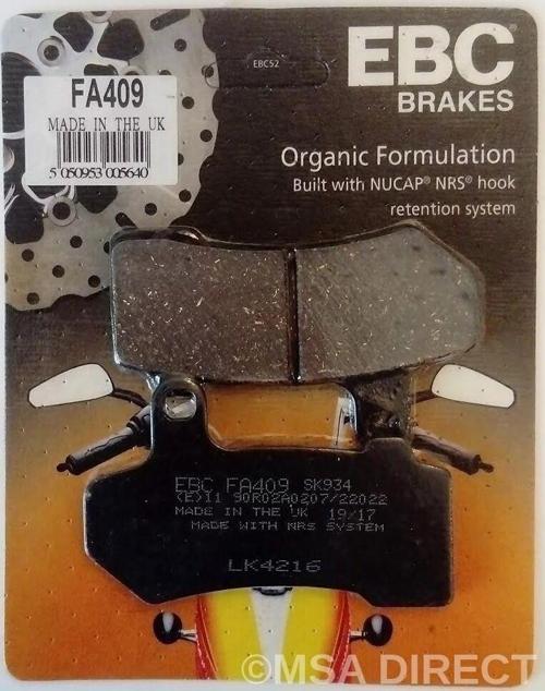 Fa409 2009-2017 Harley-Davidson VRSC V-Rod Muscle Arka Fren Balatası