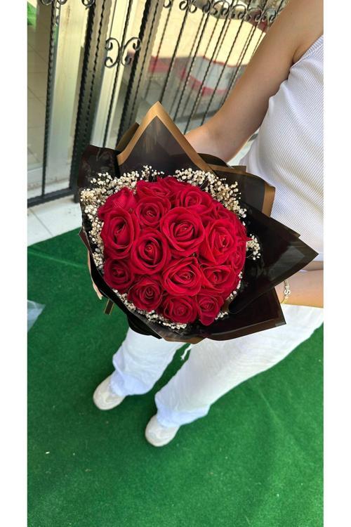 Premium İsteme Buketi Kadife Gül