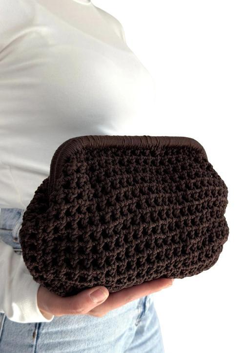 Froy Kahve Rengi Örgü Çanta