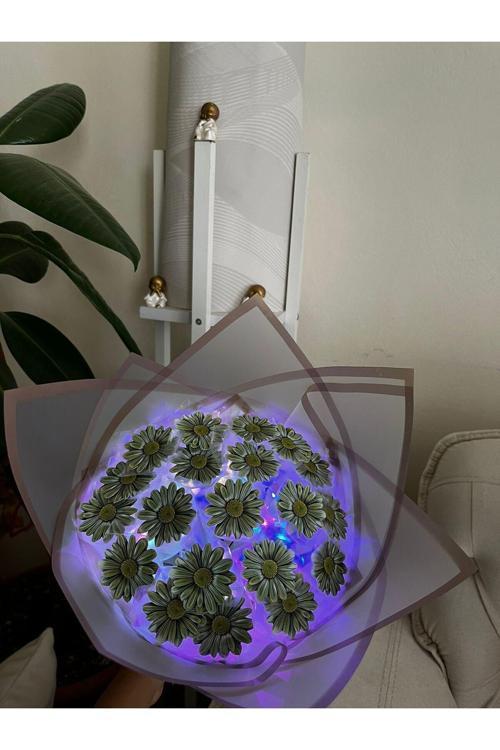 Yeşil Papatya Buketi