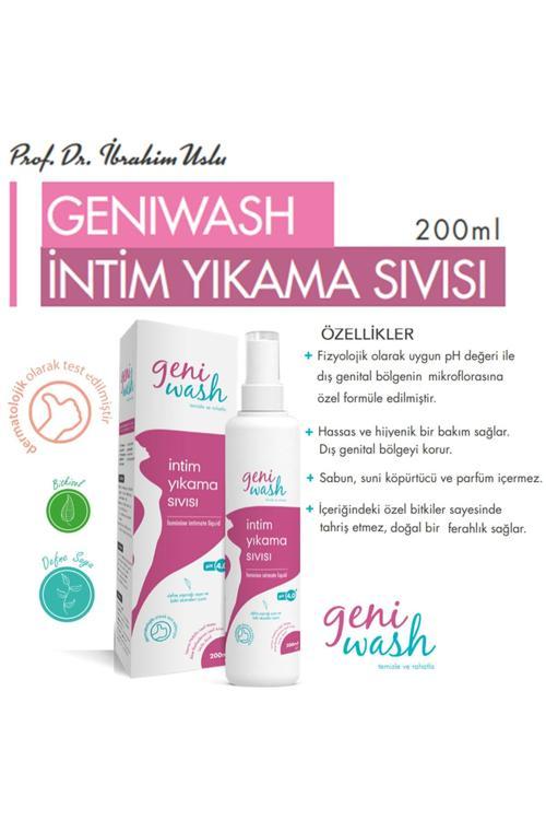 Geniwash Ph Dengeleyici Hassas Ve Hijyenik Genital Bakım Sıvısı 200 ml