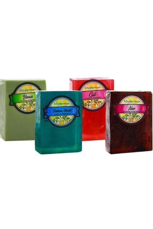 Doğal Saç, Cilt Ve Vücut Bakım Sabun Seti5 150 gr X 4