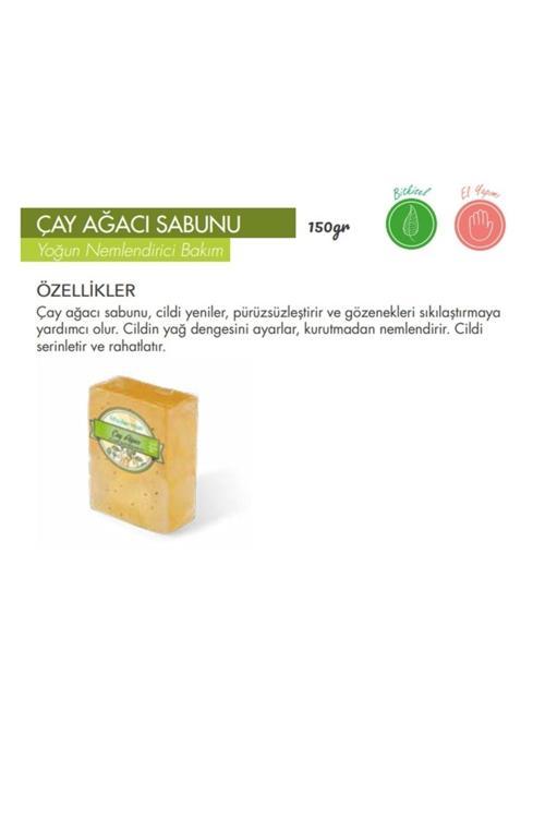 Yağlı Saçlar Için Çay Ağacı Sabunu Karşıtı Doğal Çay Ağacı Bakım Sabunu 150 gr