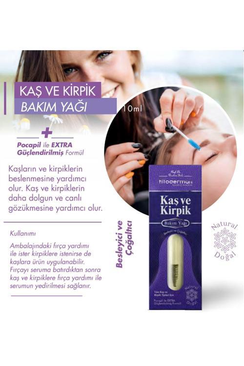 Kaş Kirpik Oluşumunu Destekleyen, Dökülme Önleyici, Kaş Kirpik Bakım Yağı