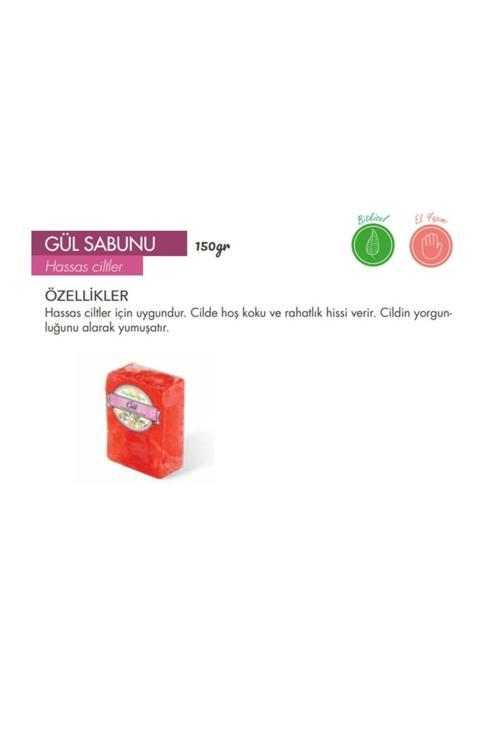 Hassas Cilt Gözenek Sıkılaştırıcı & Yenileyici&nemlendirici Doğal Gül Bakım Sabunu 150 gr