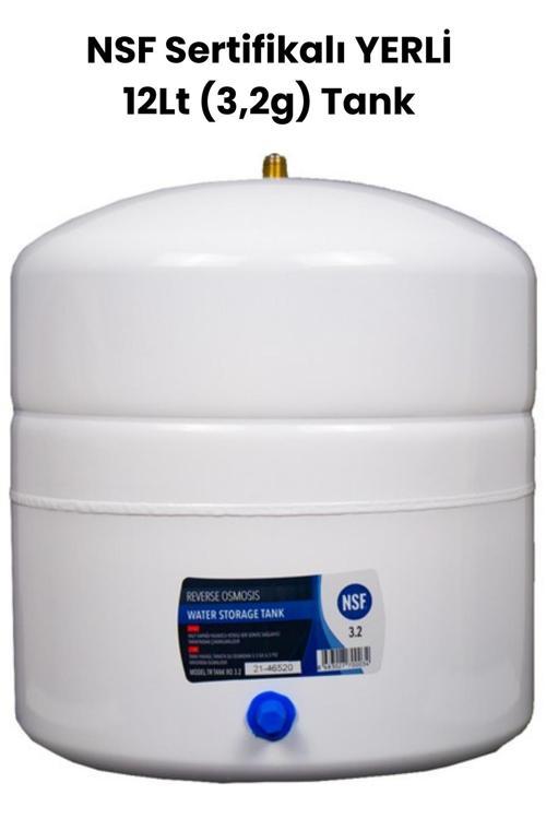 Su Arıtma Cihazı Yerli Nsf Sertifikalı 12 Lt (3,2G) Tank