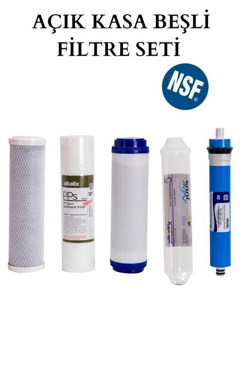 Açık Kasa Su Arıtma Cihazı Beşli Filtre Seti / Nsf Sertifikalı