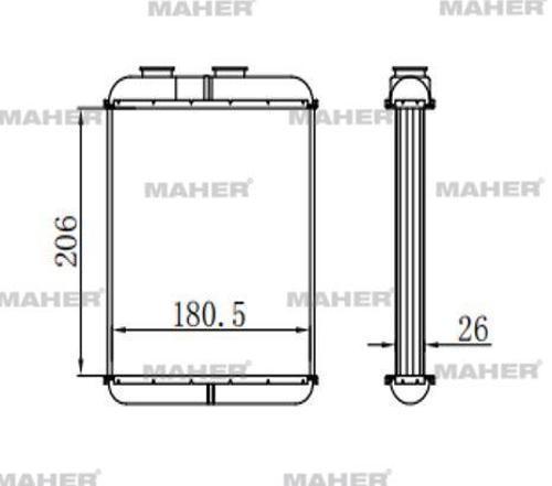 RADYATÖR KALORİFER ASTRA G / ZAFIRA A Z14XE-Z16XE-Z16XEP-Z20LET DELPHI TİPİ BRAZING 1618134 1618140