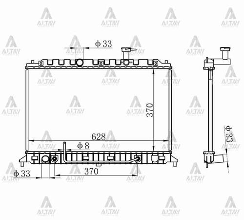 RADYATÖR SU RIO 2006-2011 BENZİNLİ A-T BRAZING 25310 1G150