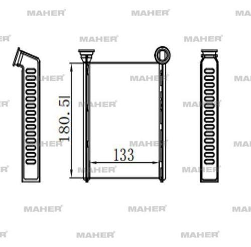 RADYATÖR KALORİFER CLIO 4 2012 / SYMBOL 3 2012 / SANDERO 2 2013 / CAPTUR 2013 BRAZING 271153553R