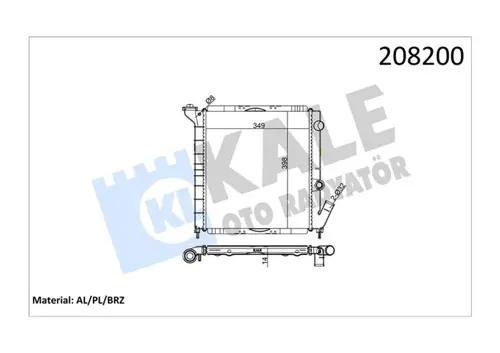 RADYATÖR AL/PL/BRZ 9 GTL-EXPRESS 1.1 7700773968 7702146438 7702159882
