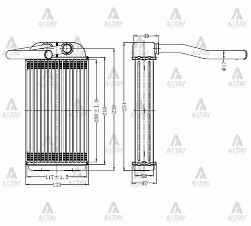 RADYATÖR KALORİFER CIVIC 1992-1995 BRAZING 79110 S04 G01
