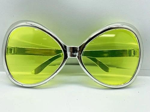 Gümüş Renk Yeşilçam Nostalji 80li Yıllar 90lı Yıllar Parti Gözlüğü 7x16 Cm