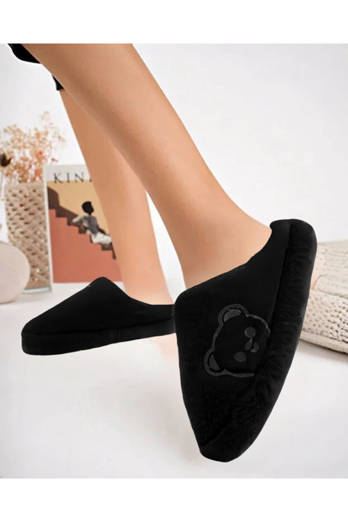 Ayıcık Nakışlı Ev Terliği