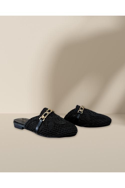 Termo Taban Yazlık Örgü Terlik