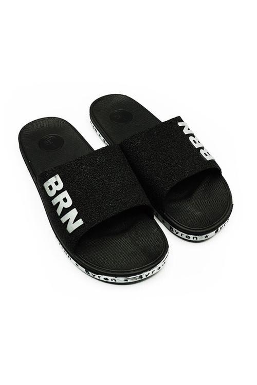 Erkek Kaymaz Terlik Balkon-Plaj -Havuz Terliği- Günlük Terlik Siyah