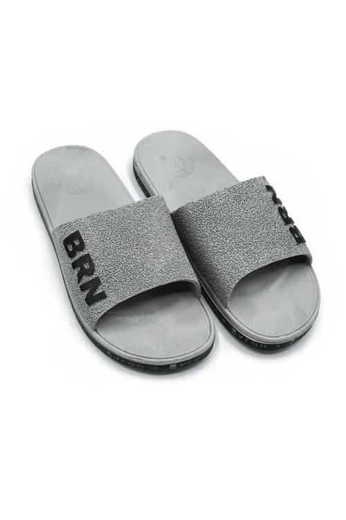 Erkek Kaymaz Terlik Balkon-Plaj -Havuz Terliği- Günlük Terlik Gri