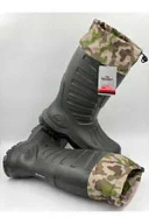 Eva Termal Avcı Çizme Haki -30 Derece Soğuğa Dayanıklı