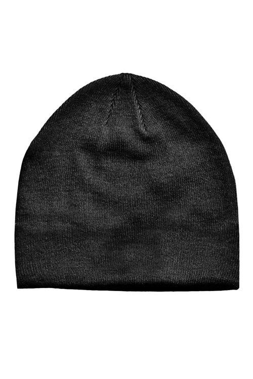 Çift Taraflı Doubleface Kumaş Unisex Bere--siyah--