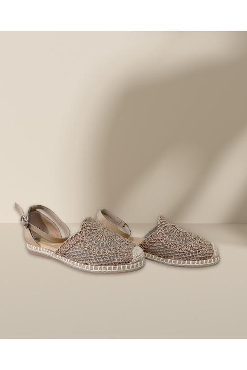 Termo Taban Örgü Kadın Sandalet (Ortopedik Tabanlık Bulunur)