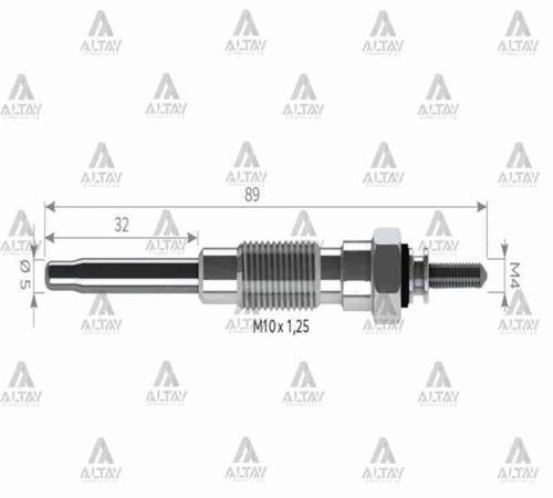 KIZDIRMA BUJİSİ (ISITMA) HILUX PICKUP / HIACE 115. 19850 54090 (10 ADET)